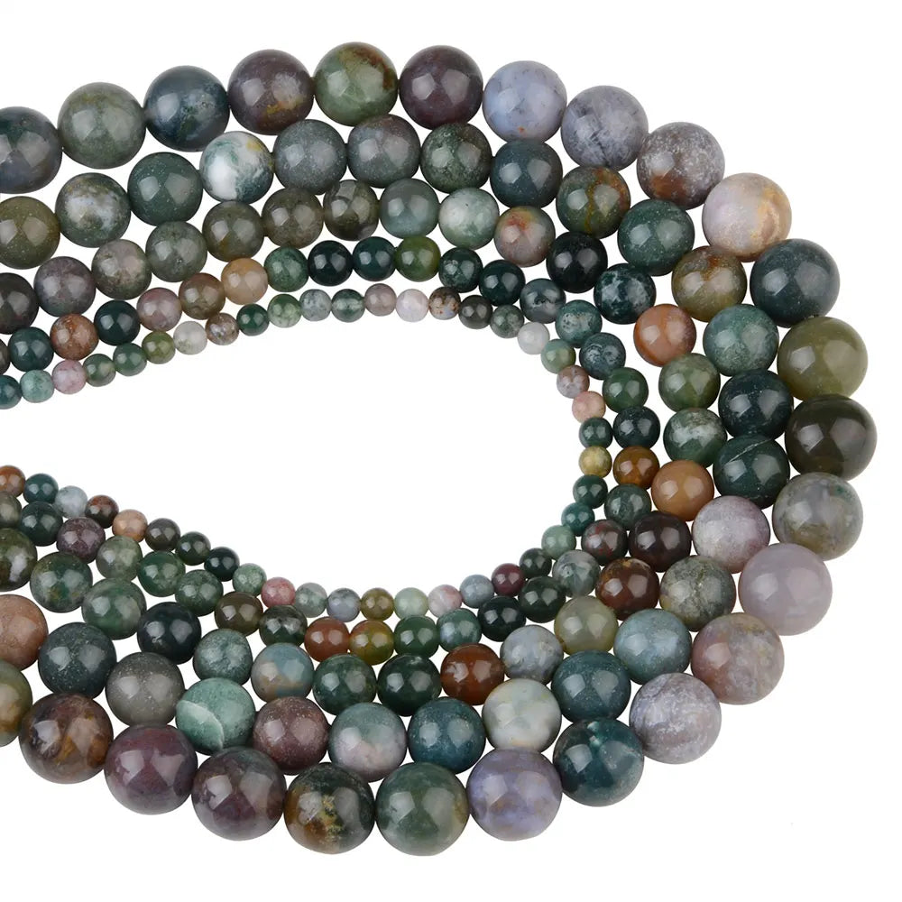 4 6 8 10 12mm Natural Stone Beads Lava Amazonite Agates Amethysts Turuoqises Round Loose Beads For DIY Making Bracelets Jewelry
