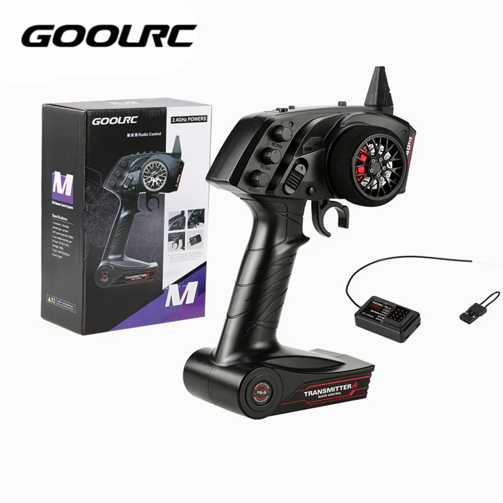 Original High Quality GoolRC TG3 2.4G 3CH RC Transmitter Digital Radio Remote Control Transmitter with Receiver for RC Car Boat
