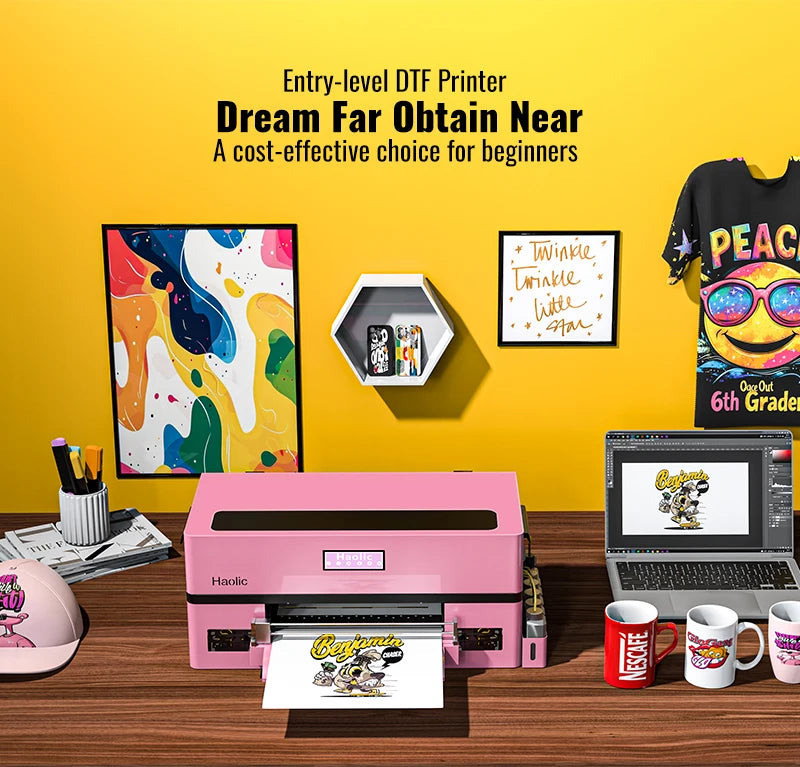 Own Brand Haolic Xp600 Single Head A3 Dtf Printer Printing Machine Factory Price with Free Shipping for Small Business