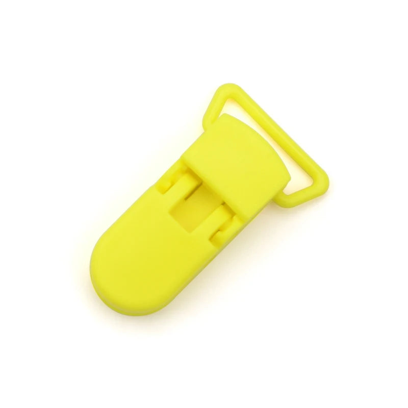 10pcs/lot Baby Nipple Plastic Clasp 20mm Colorful Silicone Beads Chain Making Accessory Feeding Tools For Infant Pacifiers Clip