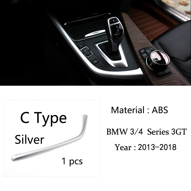 Per BMW Serie 3 4 3GT F30 F31 F32 F34 F36 316li 320li Accessori per auto Pannello di controllo del cambio Striscia decorativa di copertura
