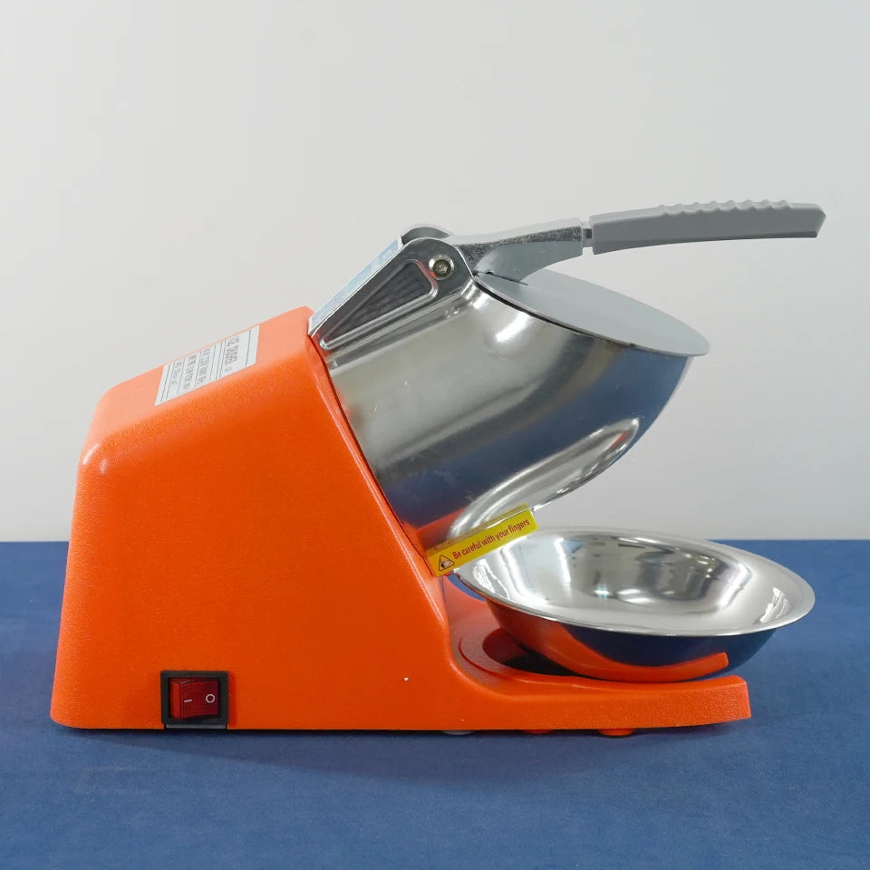 HD108 Shaved Ice Machine Snow Cone Machine Ice Crusher with Stainless Steel Blade Kitchen Electric for Shaved Ice and Snow Cone