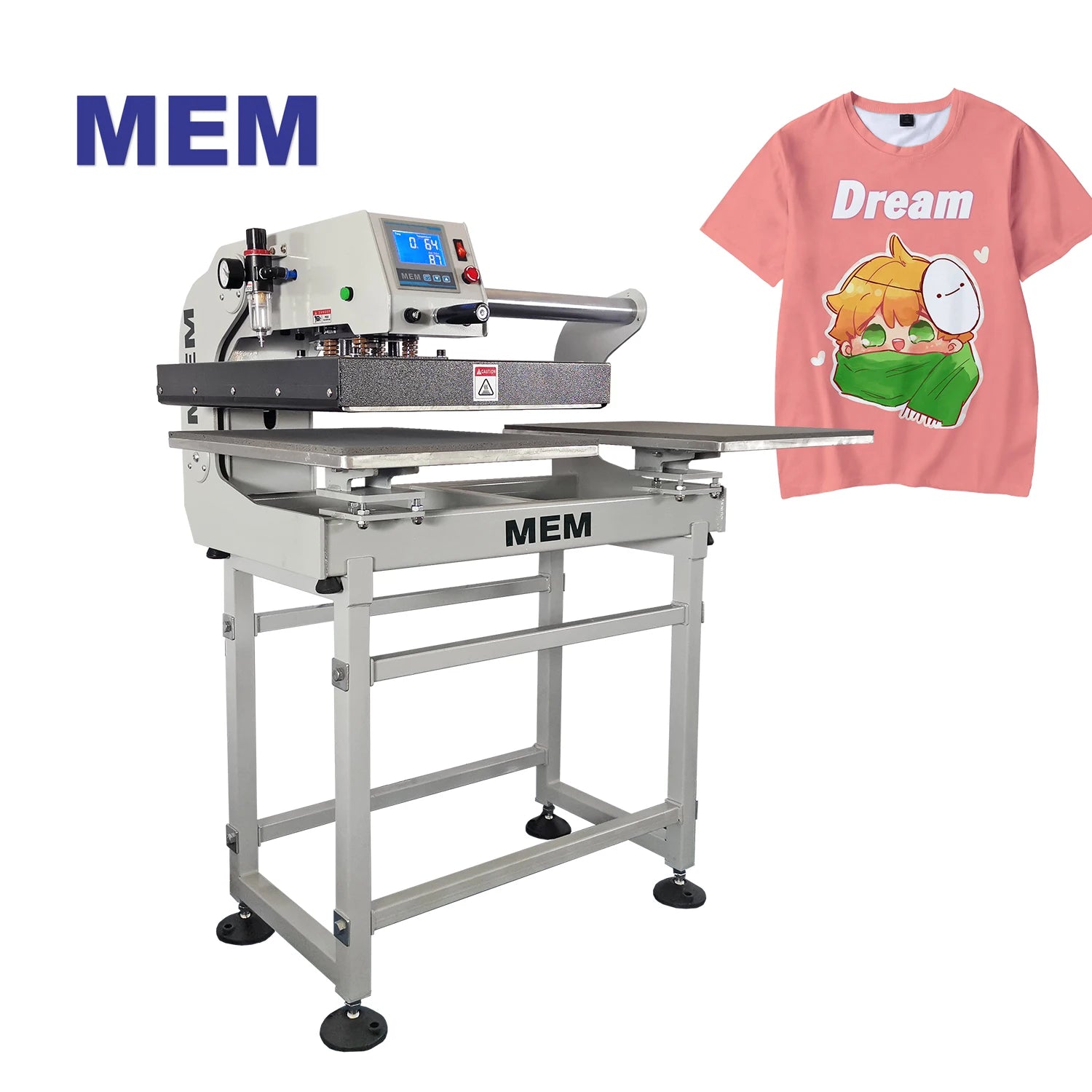 TQ-4050L US America Free Shipping Fast Delivery Pneumatic Dual Heat Press Machine for Any Fabric Printing