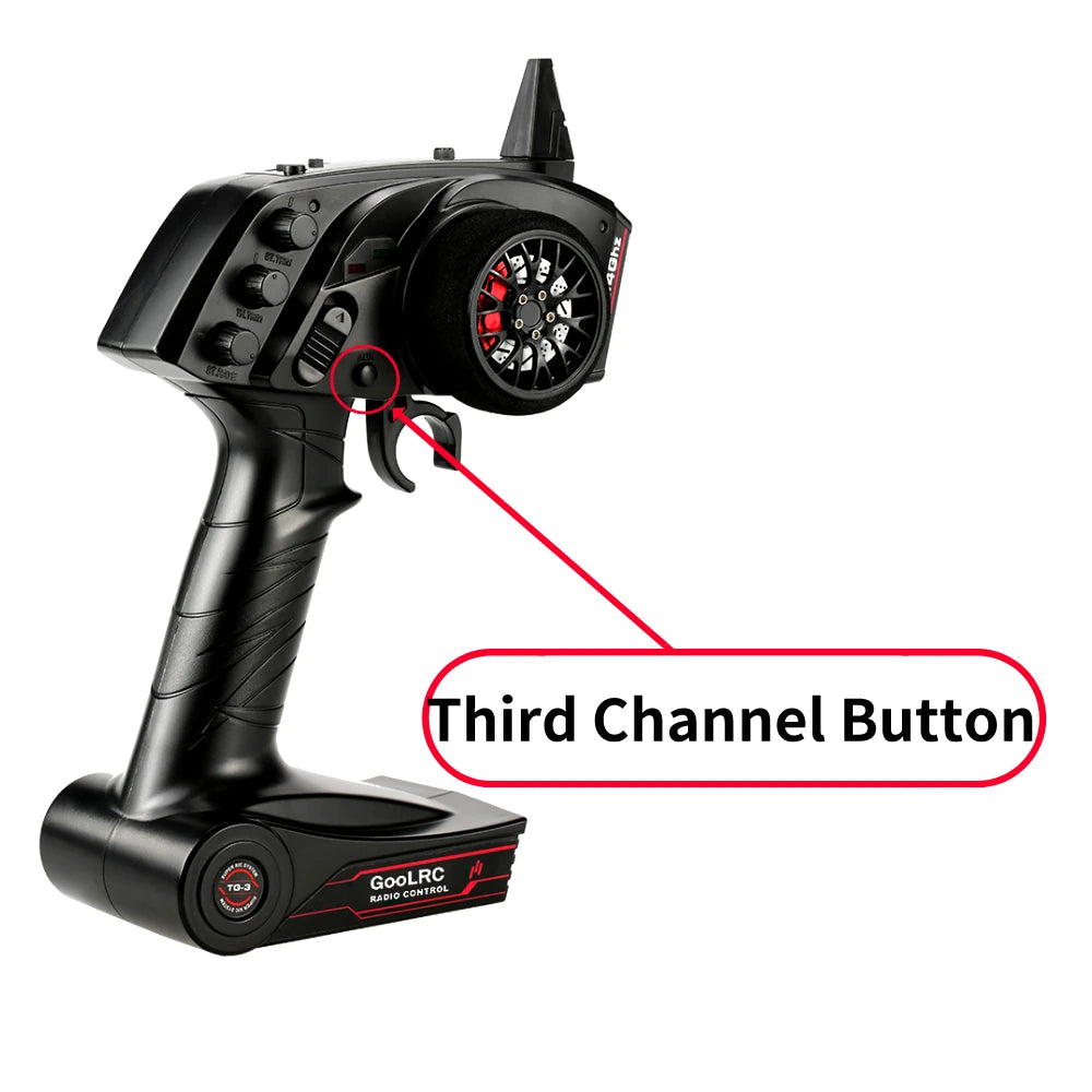 Original High Quality GoolRC TG3 2.4G 3CH RC Transmitter Digital Radio Remote Control Transmitter with Receiver for RC Car Boat