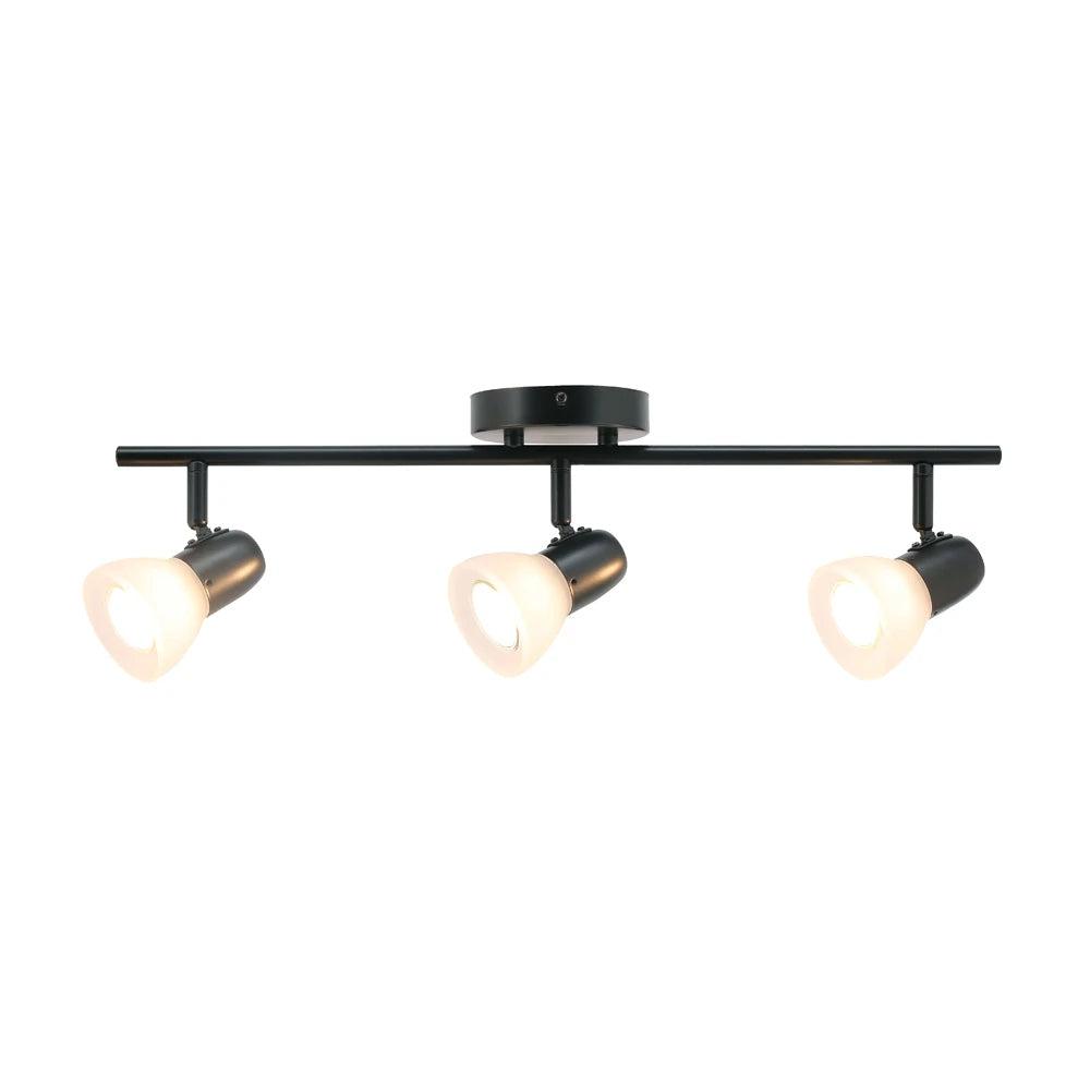 US Free Shipping Modern Commercial Adjustable Black Gu10 Led Spot Light Track Lighting Fixture for Shopping Mall Villa Apartment