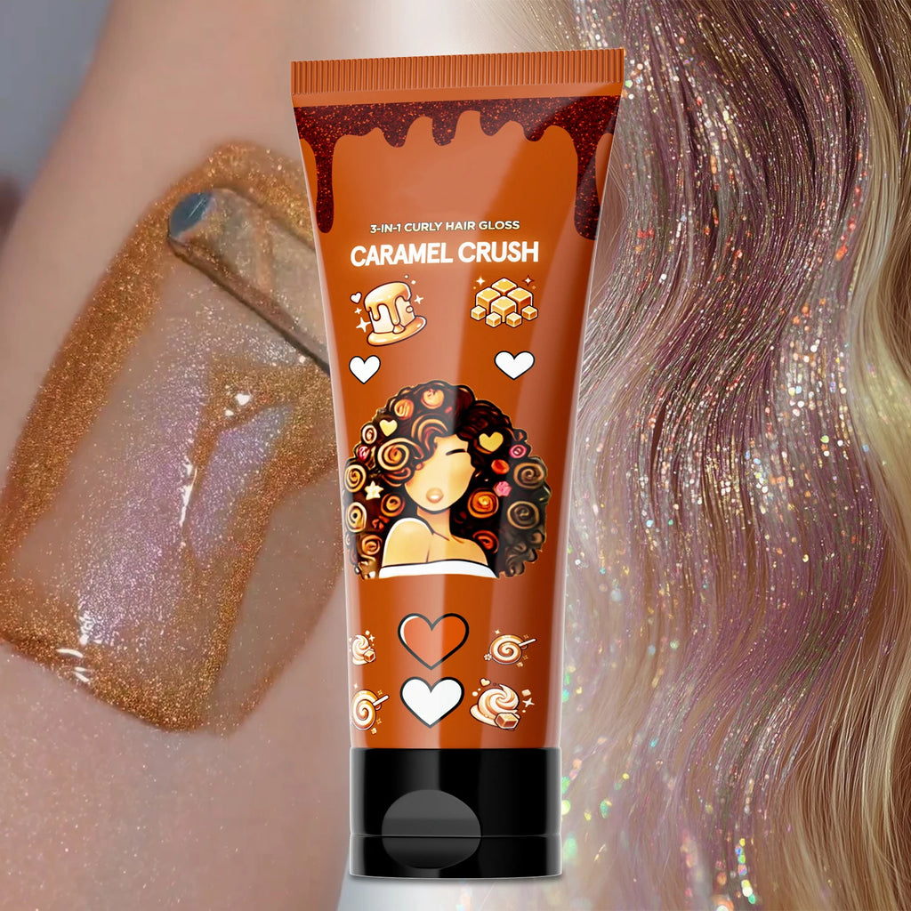 Free Shipping 3 in 1 Curl and Shine Cream Salon Curl Enhancer Lightweight Styling Moisturizer Natural Hydrating Hair