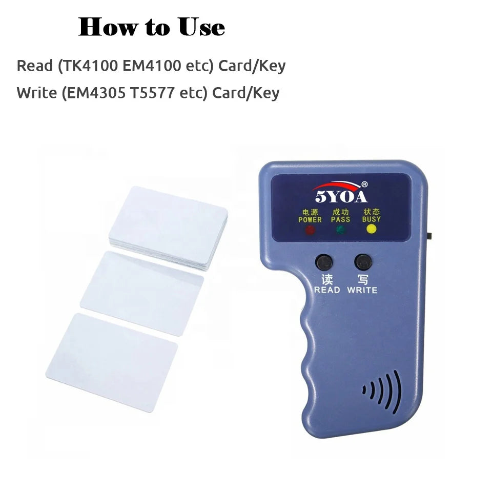 EM4305 T5577 Blank Card RFID Chip Cards 125 khz Copy Rewritable Writable Rewrite Duplicate 125khz
