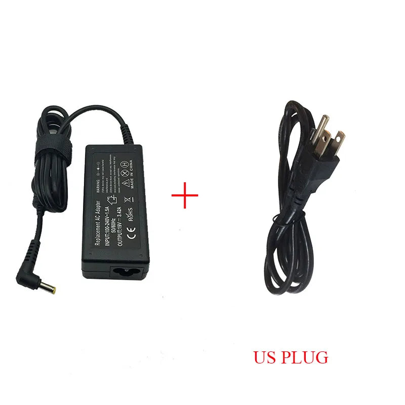 19V 3.42A 65W 5.5*1.7mm AC Laptop Charger Adapter For Acer Aspire 5315 5630 5735 5920 5535 5738 6920 6530G 7739Z Power Supply