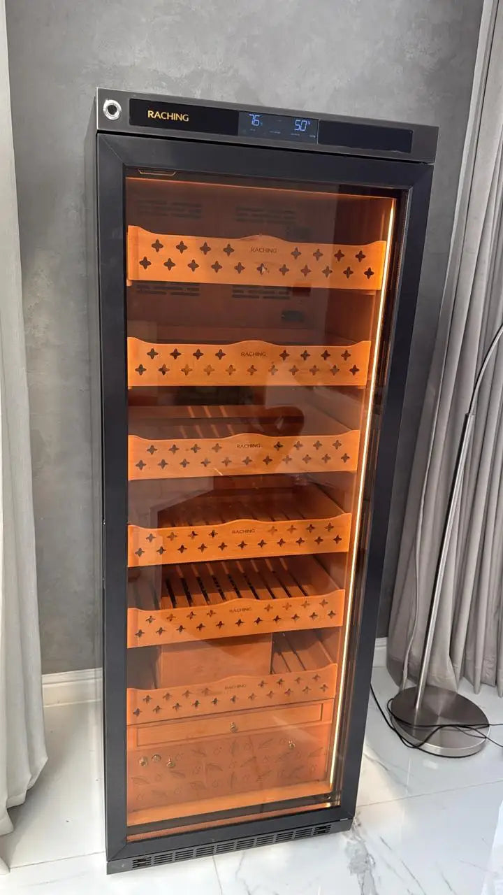 Ready to Ship Raching MON2800A Electric Cigar Humidor With Ammonia Removal Function Cigar Cabinet Accessories