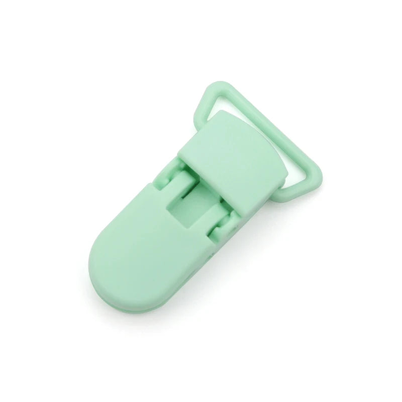 10pcs/lot Baby Nipple Plastic Clasp 20mm Colorful Silicone Beads Chain Making Accessory Feeding Tools For Infant Pacifiers Clip