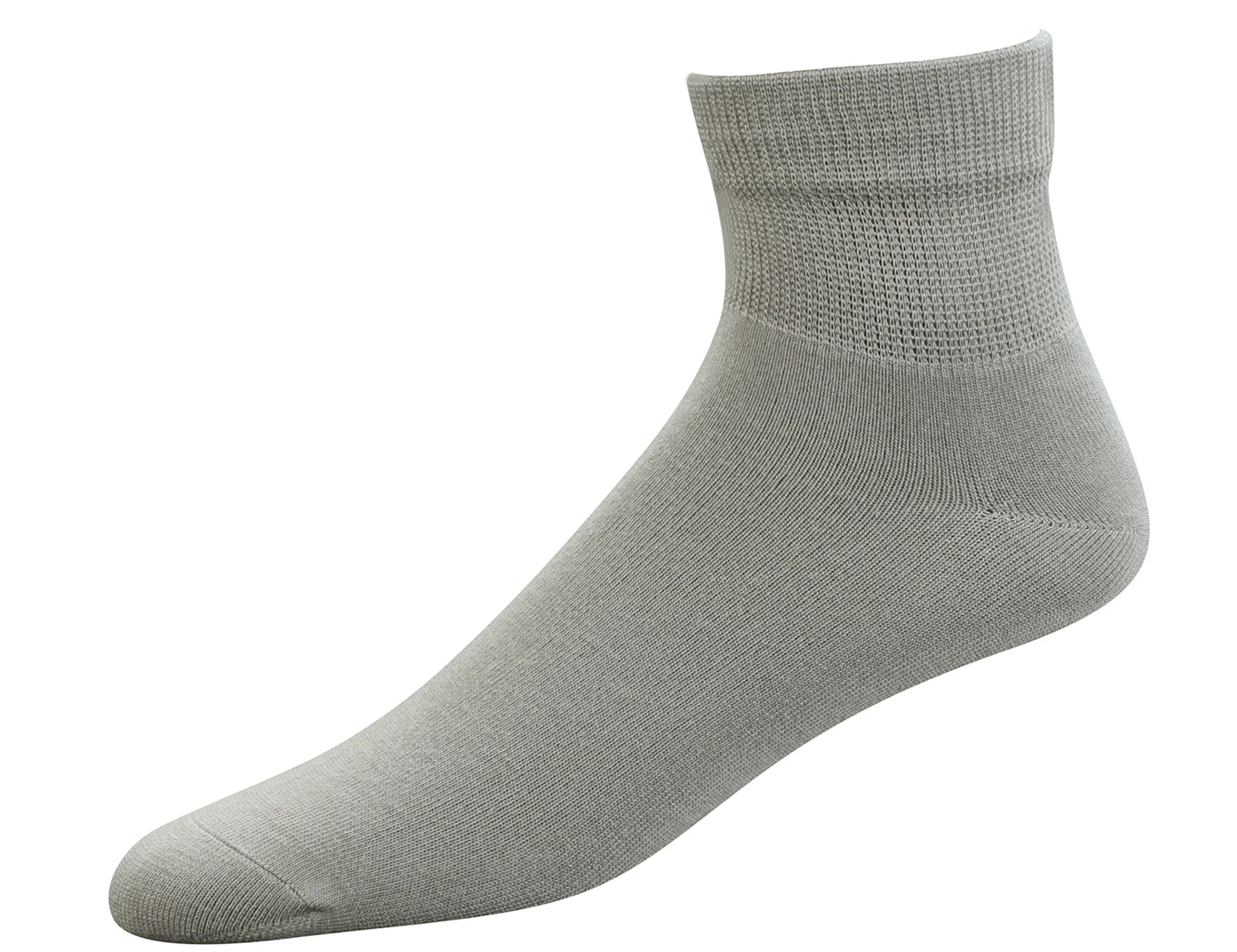 Men's Bamboo Diabetic Ankle Socks with Seamless Toe and Non-Binding Top,6 Pairs L Size(10-13)