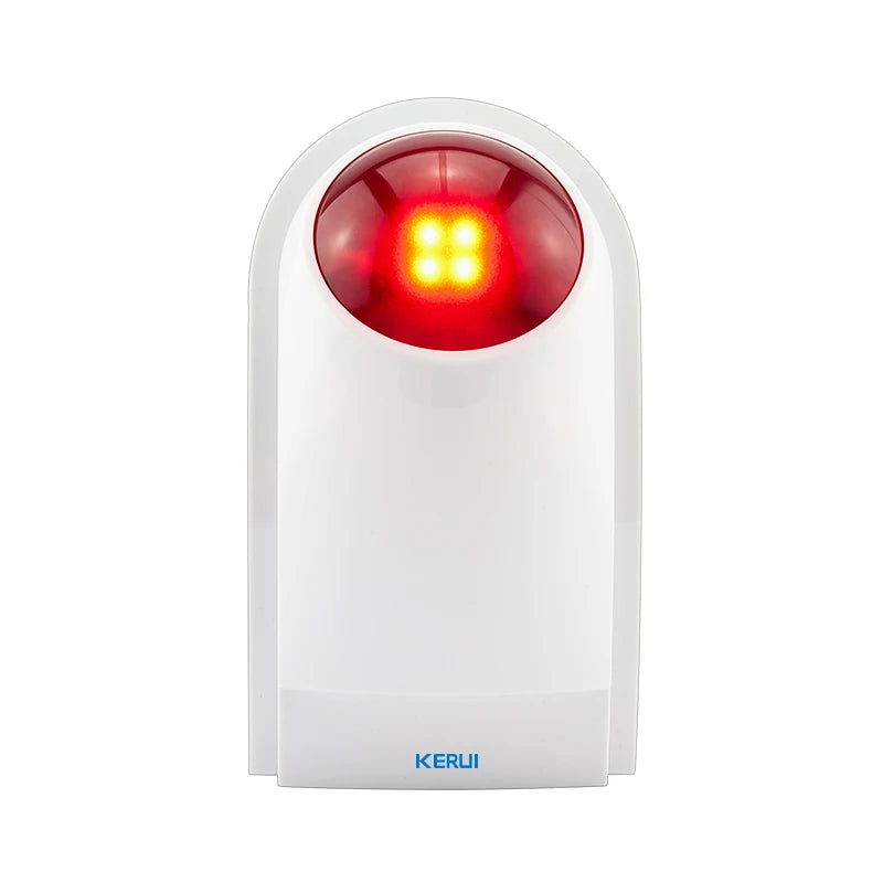 KERUI J008 110dB Indoor Outdoor Wireless Flashing Siren Strobe Light Sensor For Home Garge Alarm Security System