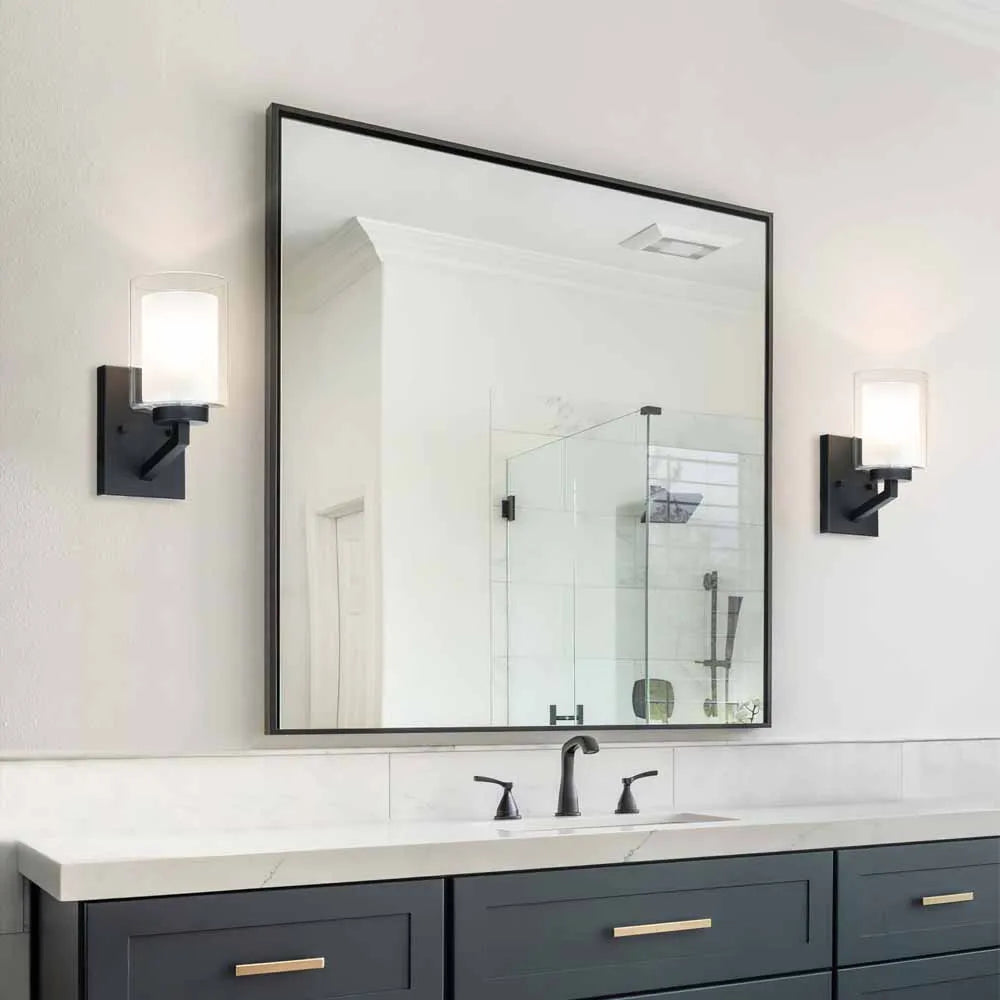 US Free Shipping Interior Black Bathroom Light Fixture Staircase Wall Bracket Light Corridor Wall Light Interior for Home