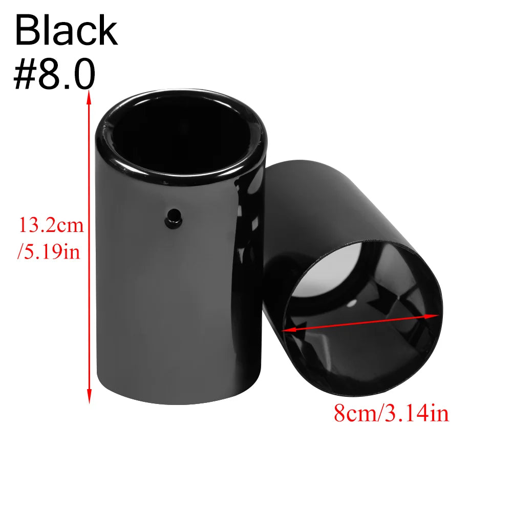 2 pezzi/set di coperture per tubi di scarico in acciaio inossidabile cromato per Audi A1 A3 A4 TT 2009-2015/VW Volkswagen PASSAT