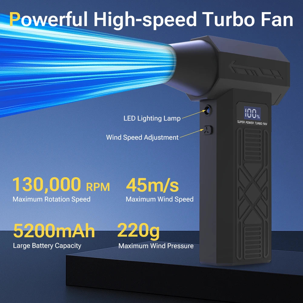 TRNOJTHK Hot Selling Mini Powerful /Blower Jet Turbo Fan Brushless Motor Fan Air Blower for Dust Snow Removal