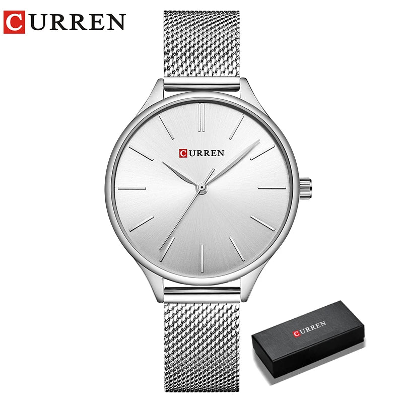 CURREN Hot Fashion Simple Style New Ladies Bracelet Watches Women Dress Wristwatch Quartz Female Clock Gifts relogios feminino
