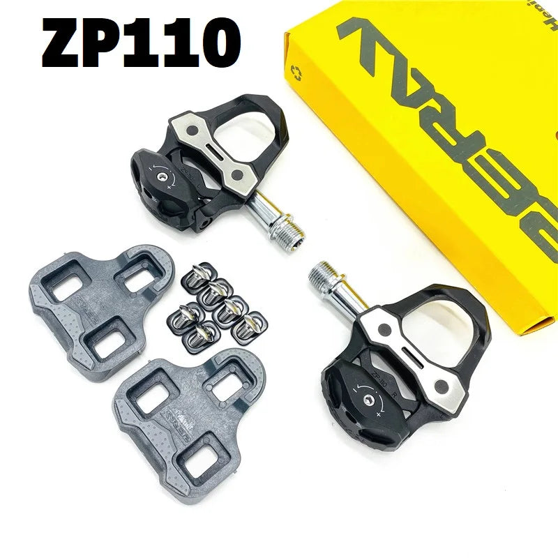 ZERAY ZP-110 Road Carbon Fiber Ultralight Pedals Compatible Keo Self-Locking Pedal Professional Road Pedal With Cleat Set