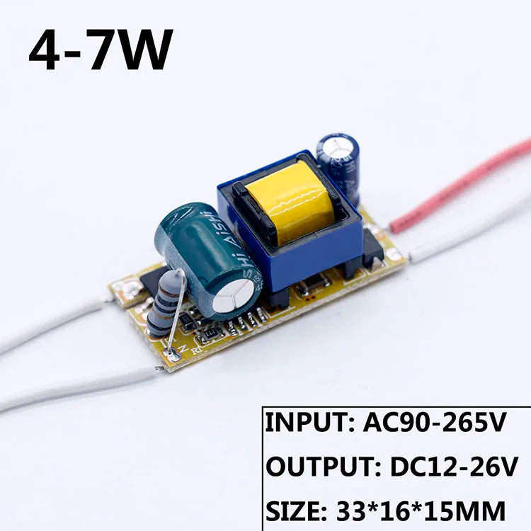 LED Driver 220V LED Power Supply 1-3W 4-7W 8-12W 15W 18W 24W 25W 30W 36W 300mA with Built-In Transformer Module LED Driver Board