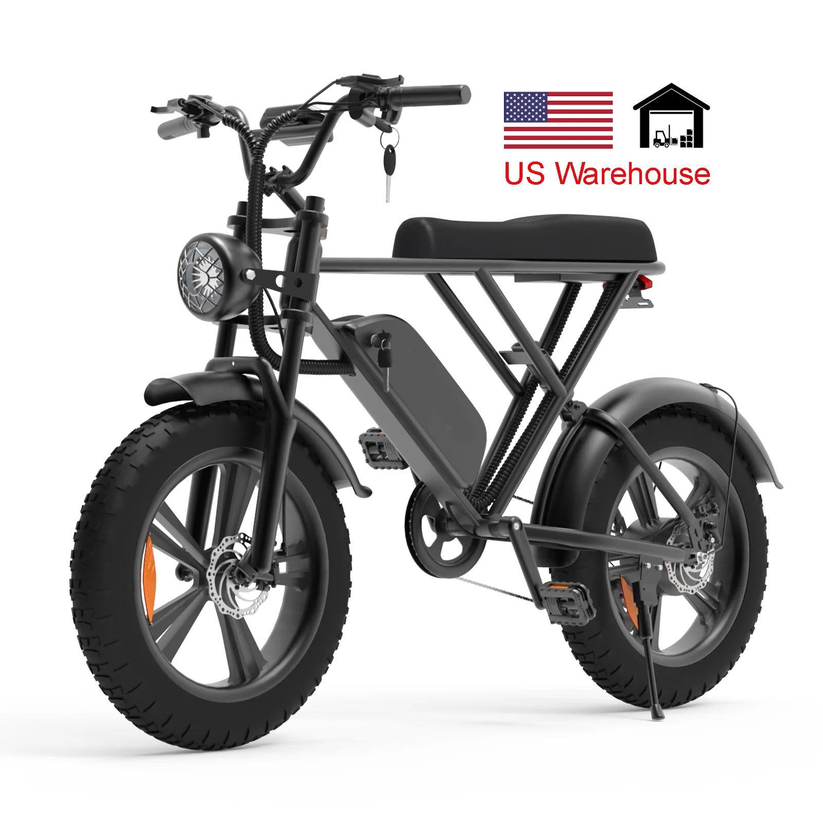 Free Shipping US Warehouse Ready Stock Electric Bike 1000W 48V 20Ah 20*4Inch Fat Tire Mountain Road US Popular E-bike Long Range