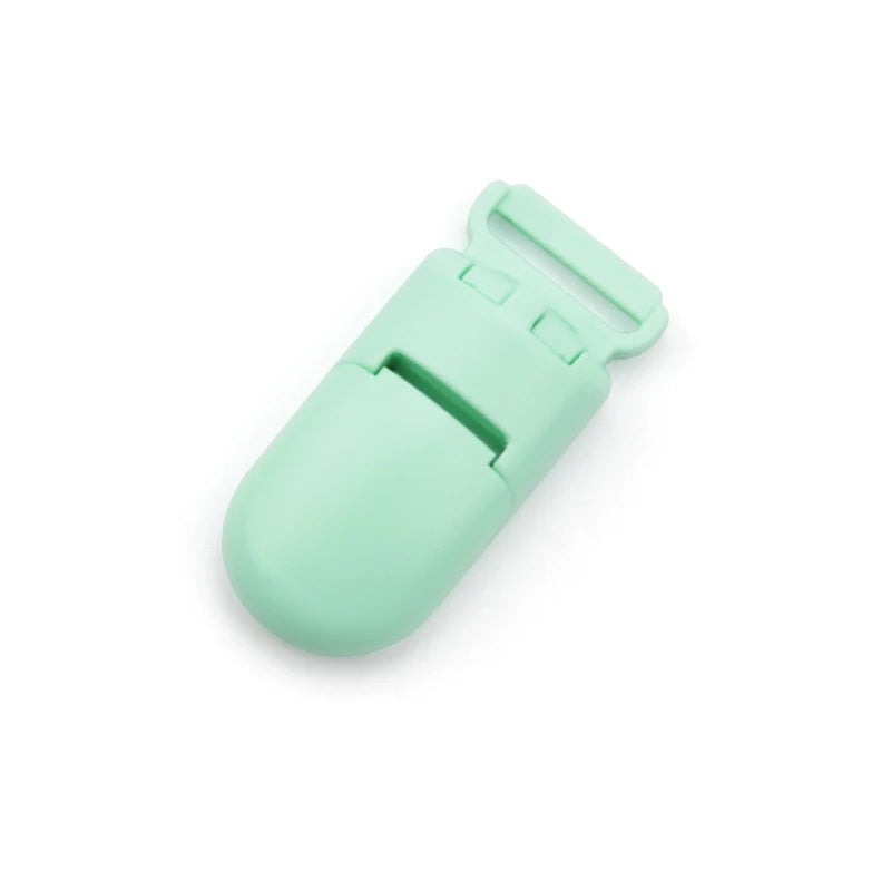 10pcs/lot Baby Nipple Plastic Clasp 20mm Colorful Silicone Beads Chain Making Accessory Feeding Tools For Infant Pacifiers Clip