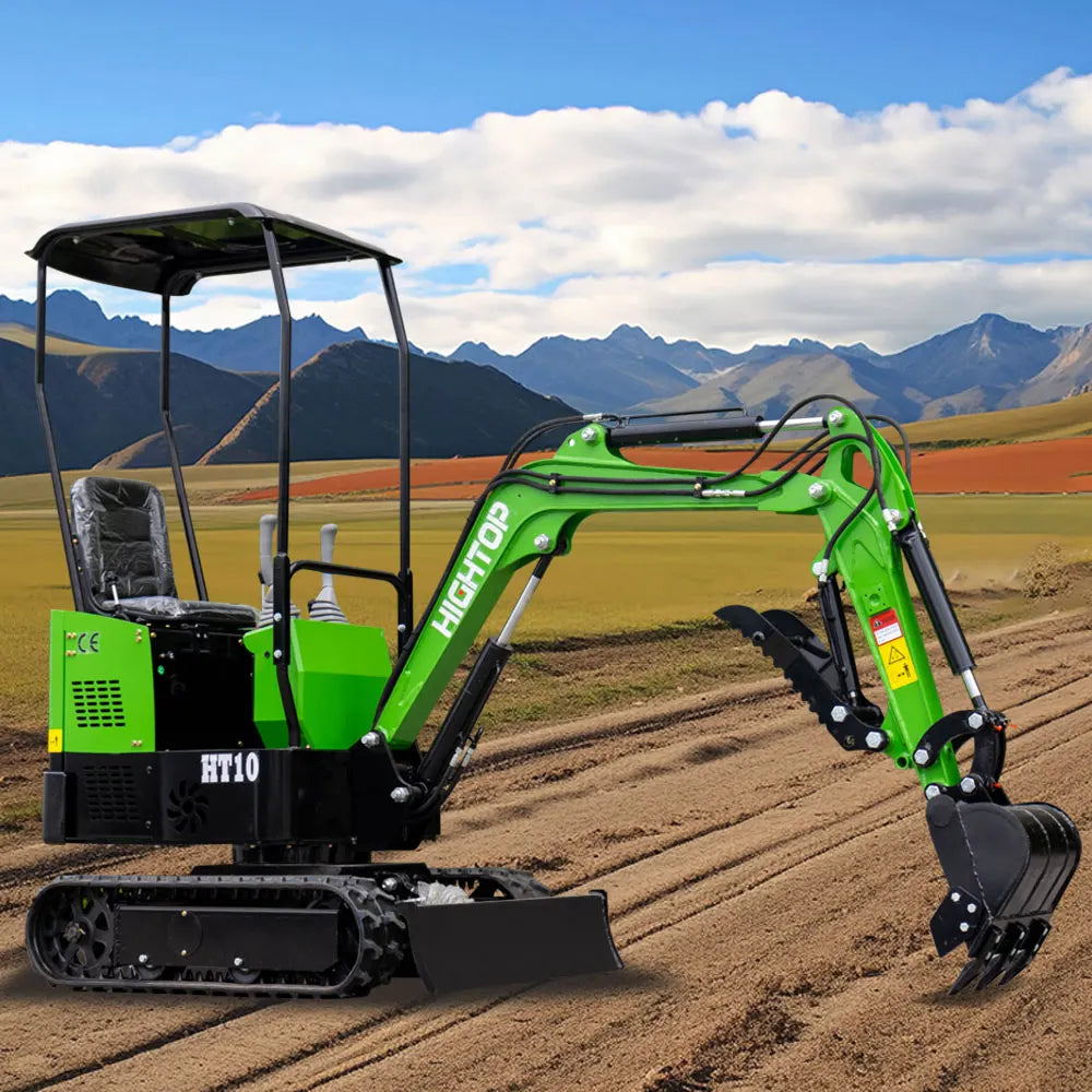 Free Shipping Arrived in Seven Days  Excavator Engine EPA Digger Farm Small Excavators 1 Ton Mini Crawler Excavator