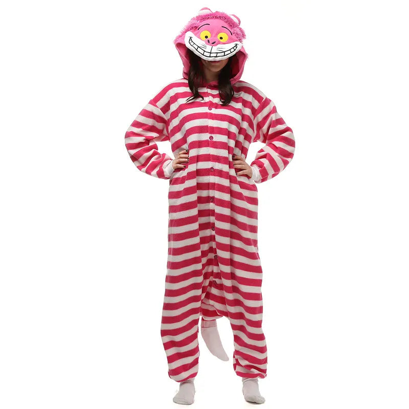 Blue Stitch Kigurumi Animal Adults Cat Bear Shark Onesies Pajama Raccoon  Costumes Dragon Jumpsuit Christmas
