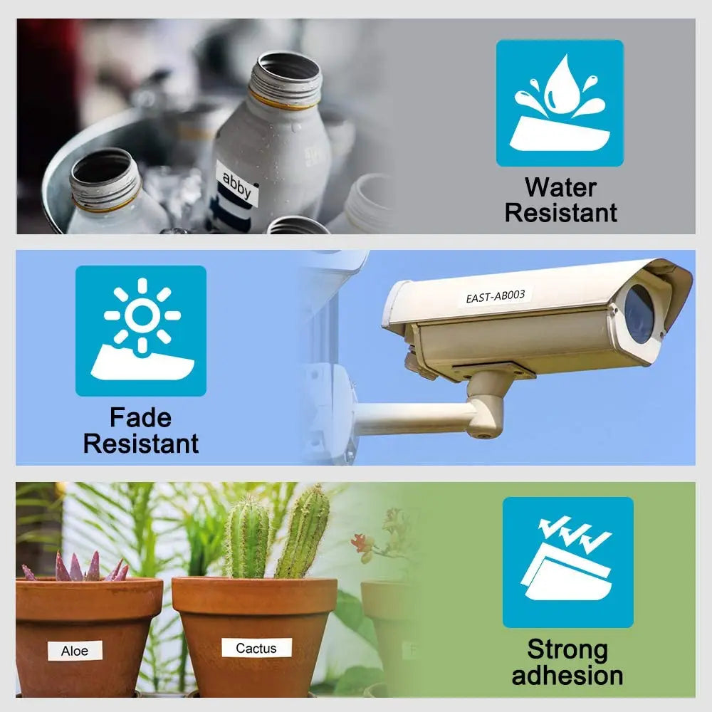 Fimax 31 Colors 231 Label Tape TZE231 431 531 631 12mm Tape Compatible for Brother Ptouch Label Maker Ribbon tze231  For PTH110