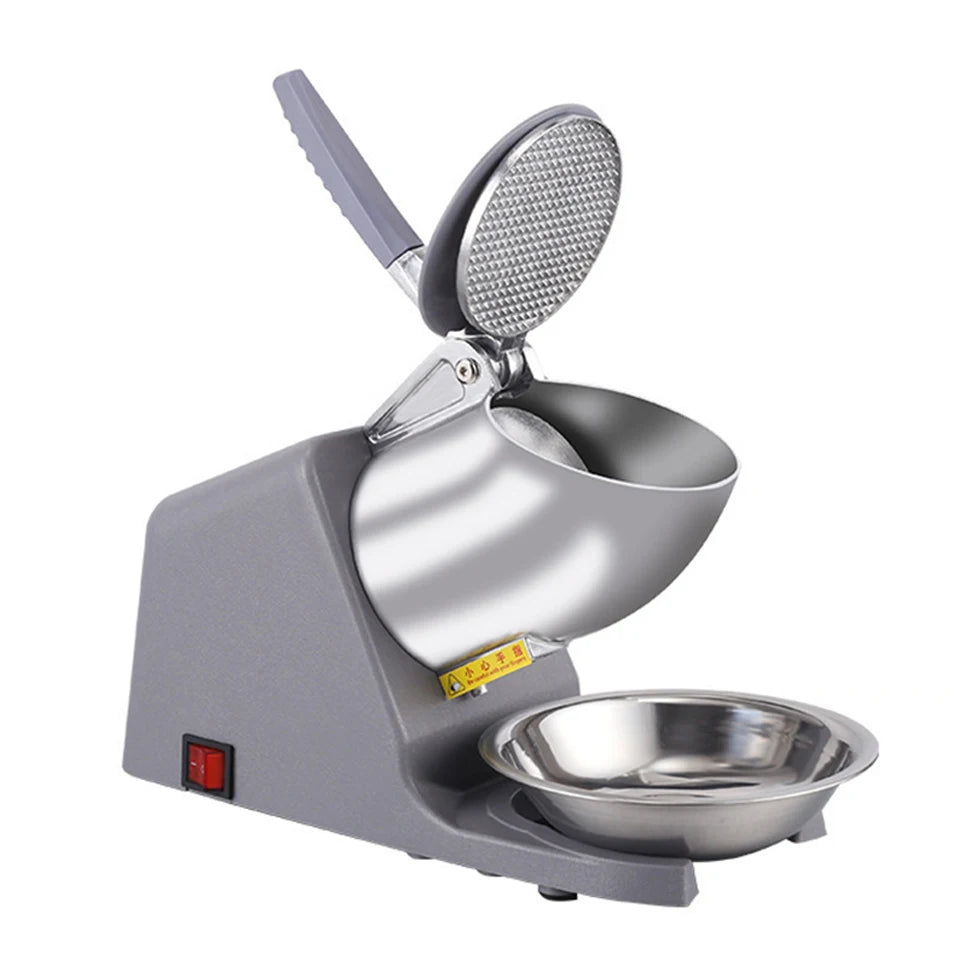 HD108 Shaved Ice Machine Snow Cone Machine Ice Crusher with Stainless Steel Blade Kitchen Electric for Shaved Ice and Snow Cone