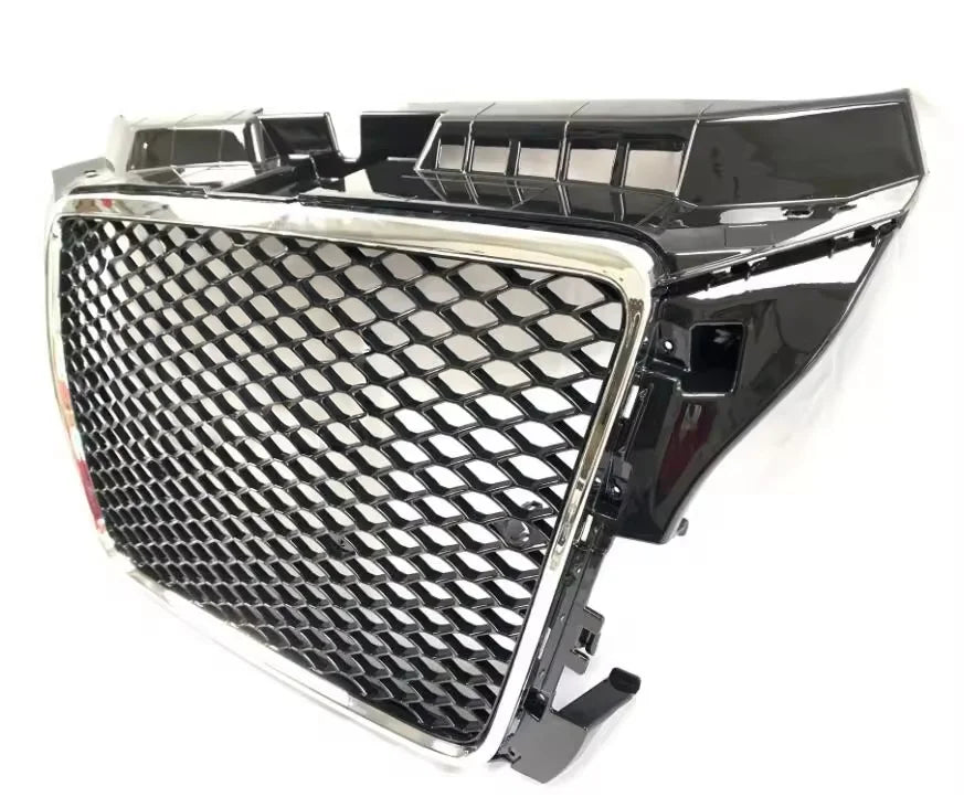 Free Shipping RS3 Style Gloss Black Honeycomb Front Grill for Audi A3 S3 8P.5 2008 2009 2010 2011 2012 Grille