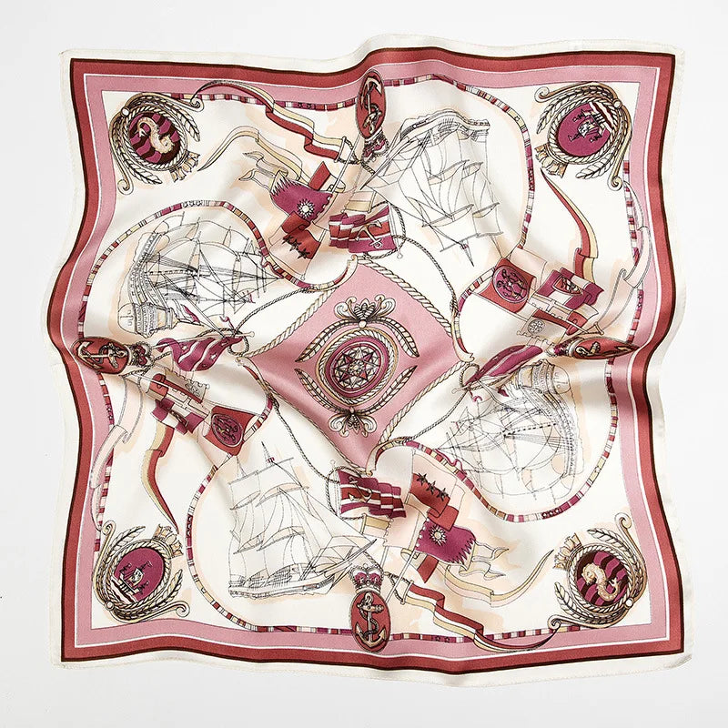 Suya Dream 100% REAL SILK Woman Silk Scarf 53x53cm Square Printed Scarves