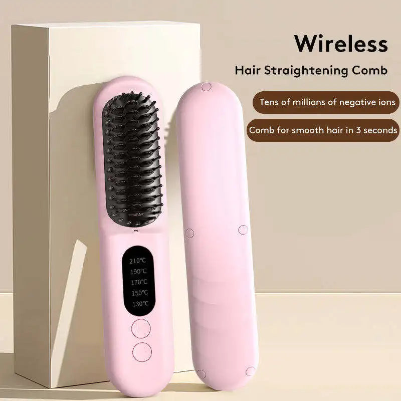 Us Warehouse Products Electrical Hair Straightener Comb Free Shipping Cordless Hair Straightening Brush