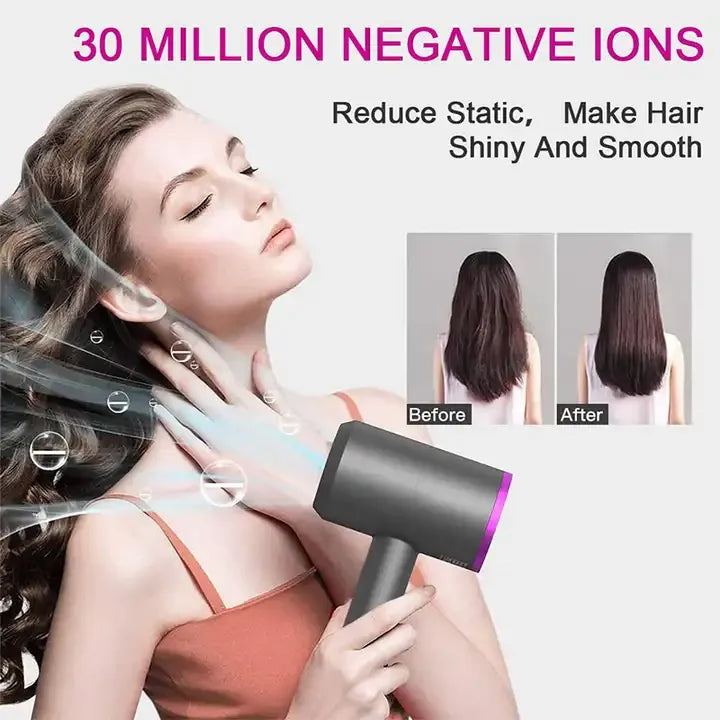 Best Quality HD07 HD08 HD16  1600W High Quality Hollow Leafless Hair Dryer with Multi-Purpose Hair Care Styling Accessories