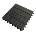 Free Shipping US Warehouse 22mm Thick Grey Interlocking Waterproof WPC Decking Tiles Square Wood Plastic Outdoor Flooring