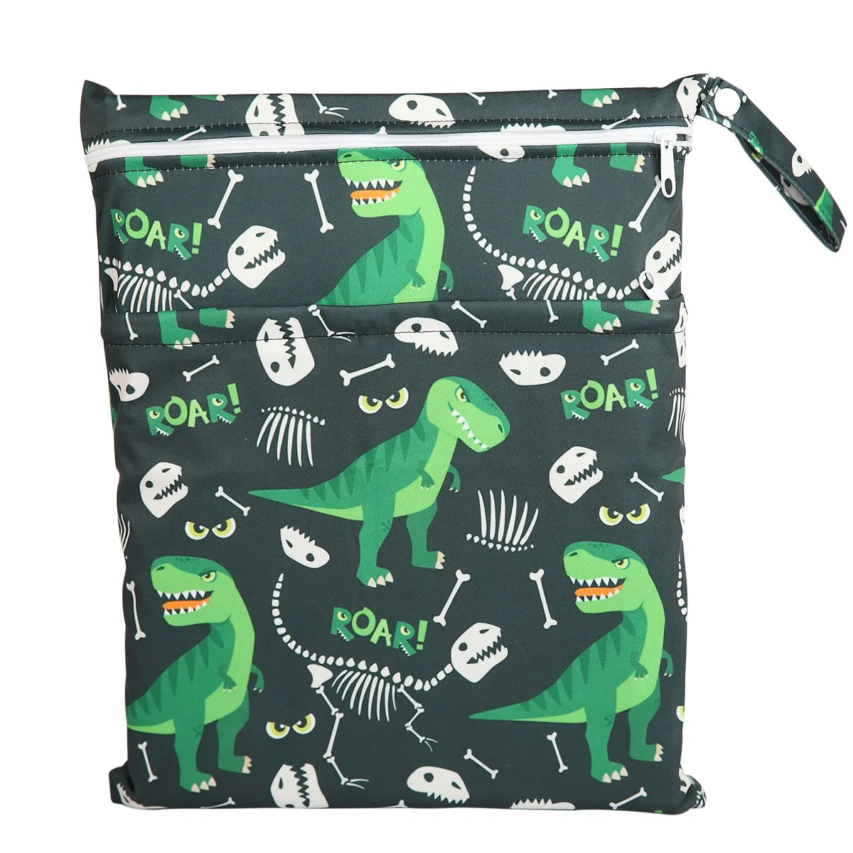 [Sigzagor]1 Wet Dry Bag Diaper Bag Nappy Bag Insert Two Zippered Baby Waterproof Reusable Skull Jack Skeleton 100 Designs