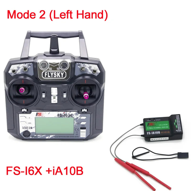 Original Flysky FS-i6X 10CH 2.4GHz AFHDS 2A RC Transmitter With FS-iA6B FS-iA10B FS-X6B FS-A8S Receiver For Rc Airplane Drone