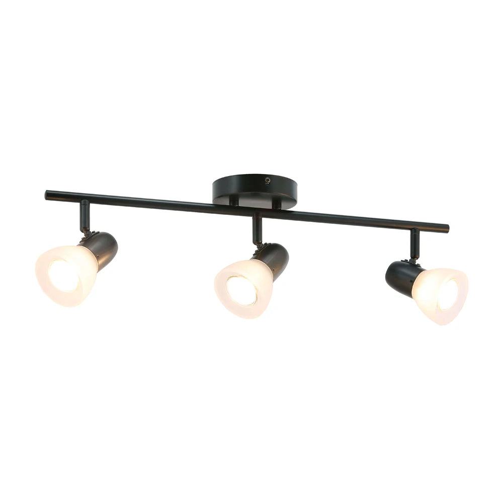US Free Shipping Modern Commercial Adjustable Black Gu10 Led Spot Light Track Lighting Fixture for Shopping Mall Villa Apartment
