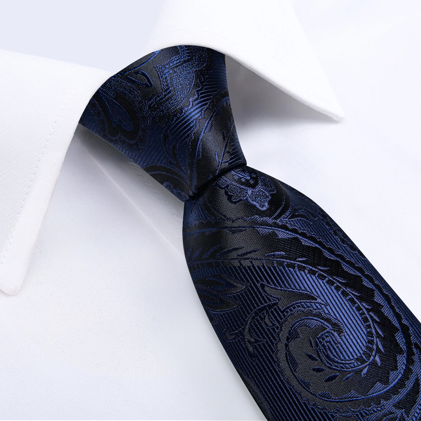 Free Shipping Men's Tie Ties Mens Necktie Pocket Square Cufflinks Set Hankie Cufflinks US