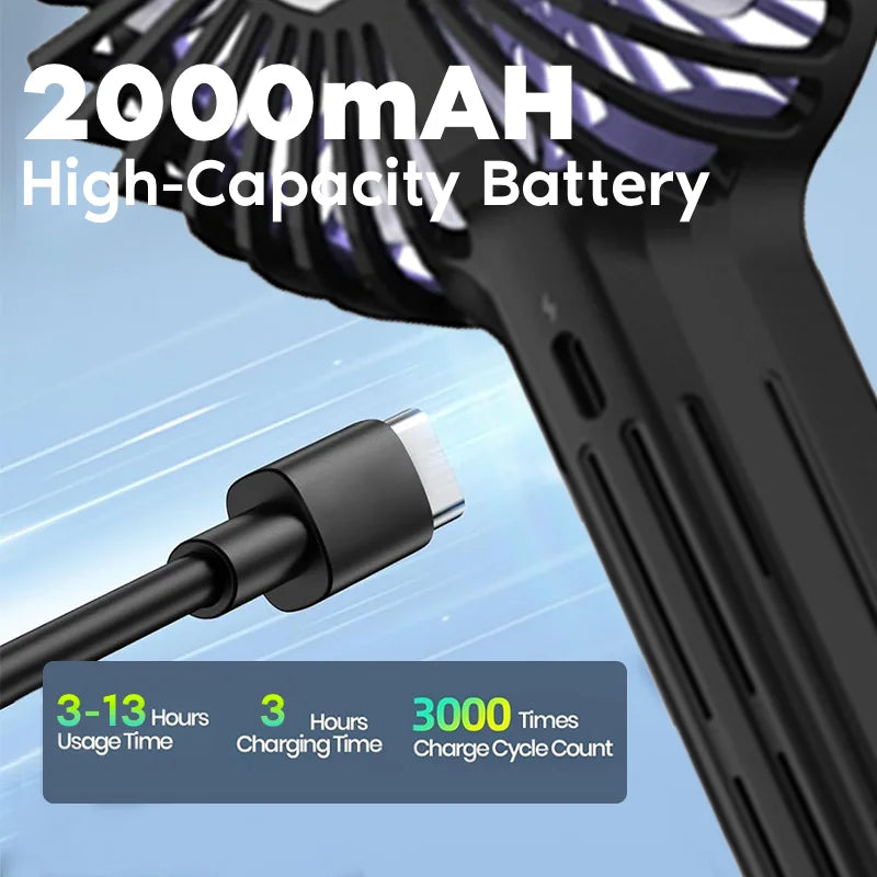 Eu Us in Stock Electric Portable Custom Fans Handheld Free Shipping Cute Rechargeable Pocket Usb Personal Small Fan