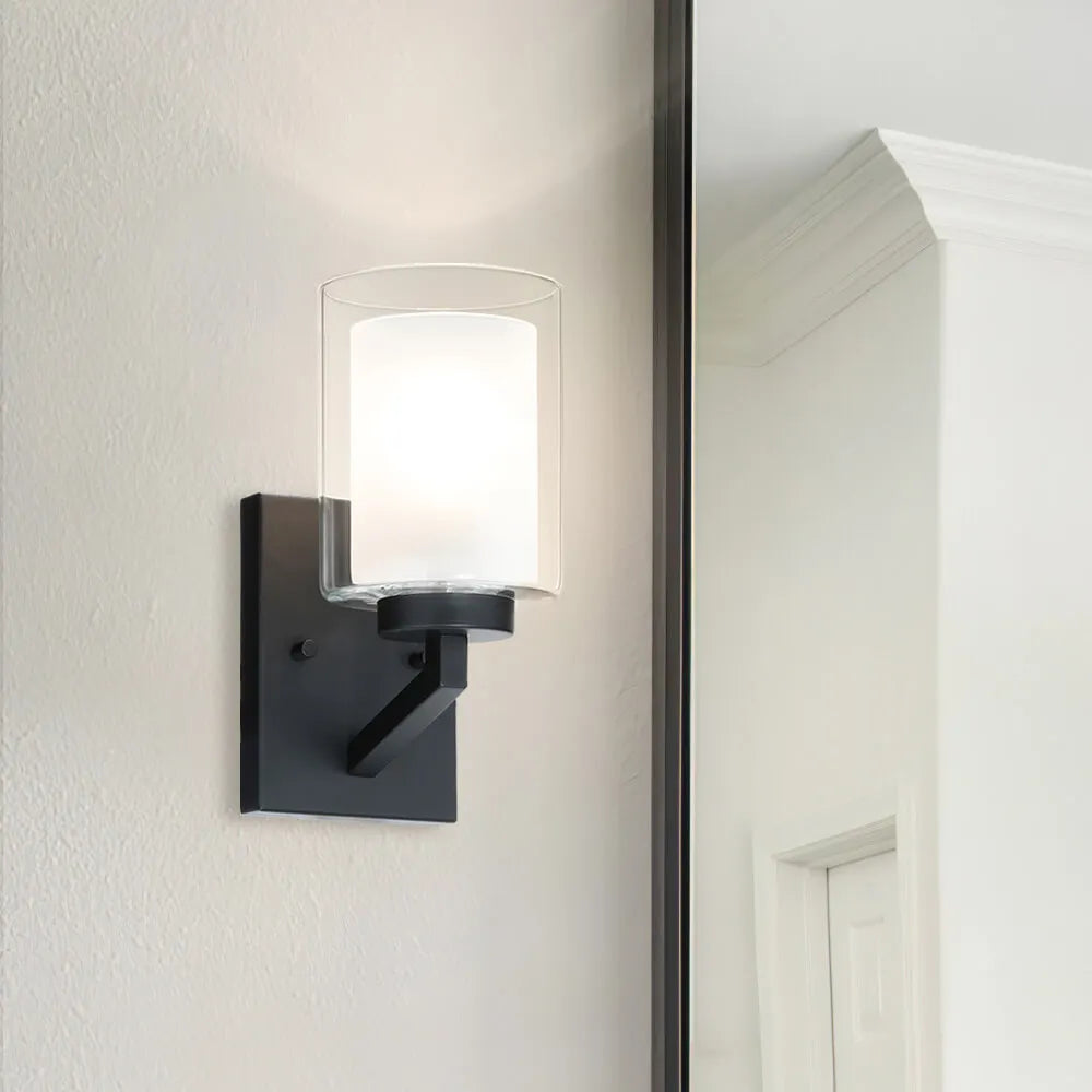 US Free Shipping Interior Black Bathroom Light Fixture Staircase Wall Bracket Light Corridor Wall Light Interior for Home