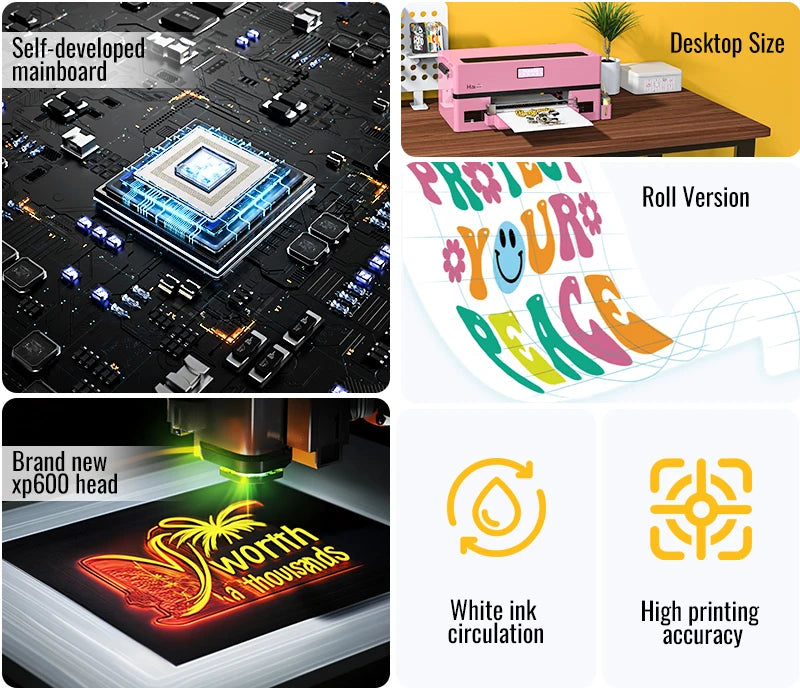 Own Brand Haolic Xp600 Single Head A3 Dtf Printer Printing Machine Factory Price with Free Shipping for Small Business