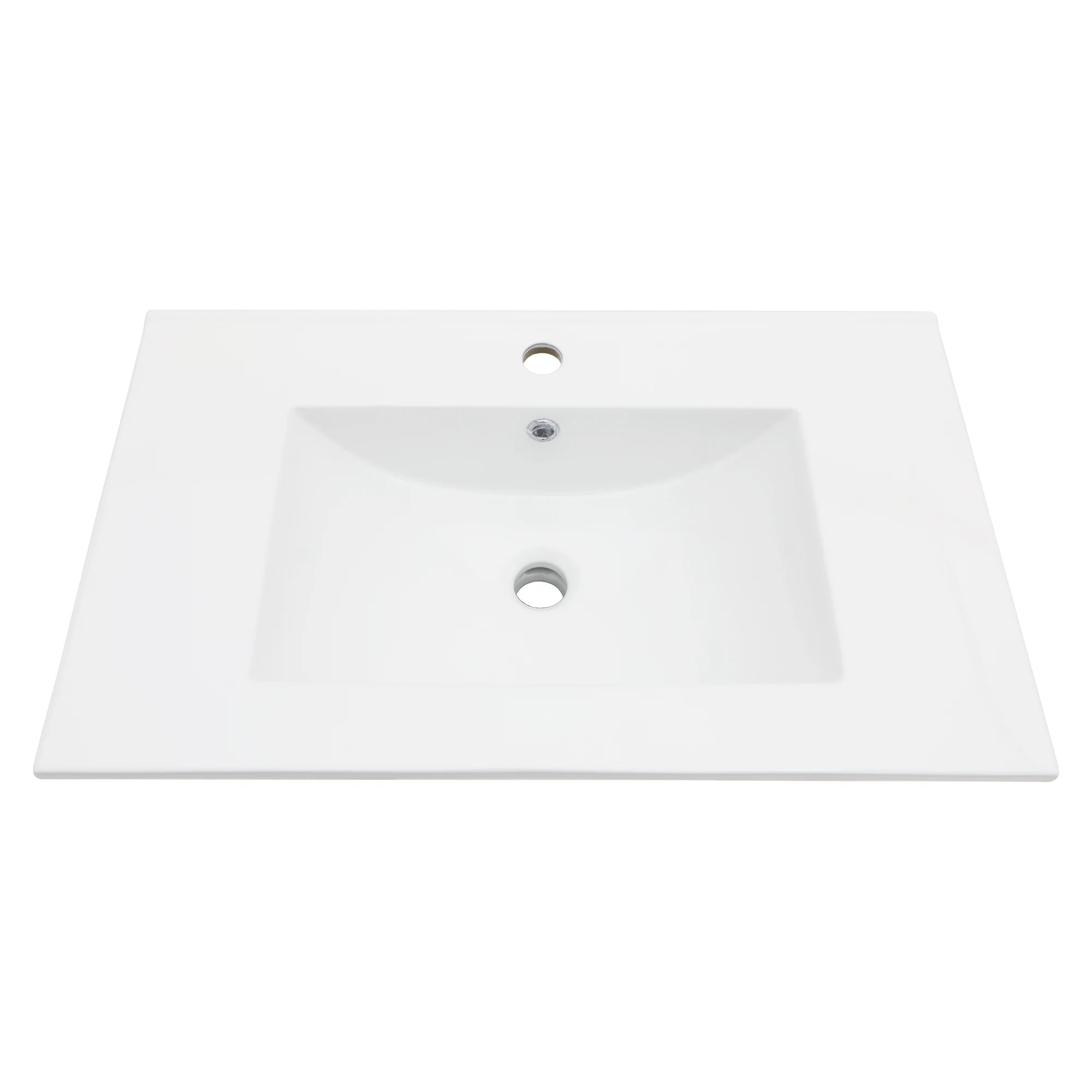 US Free Shipping  Bathroom Vanity Sink Top Ceramic Vanity Sink Top with Overflow, Drop in Bathroom Vessel Sink