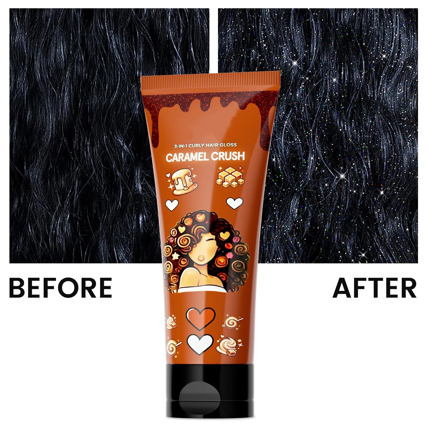 Free Shipping 3 in 1 Curl and Shine Cream Salon Curl Enhancer Lightweight Styling Moisturizer Natural Hydrating Hair