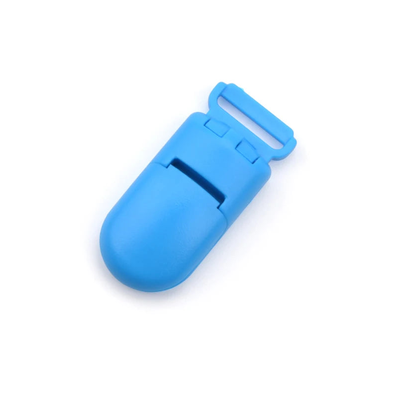 10pcs/lot Baby Nipple Plastic Clasp 20mm Colorful Silicone Beads Chain Making Accessory Feeding Tools For Infant Pacifiers Clip