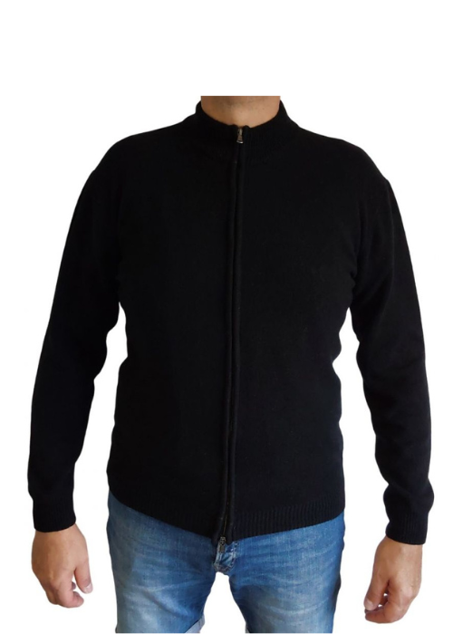 Maglia Uomo Zip Cashmere Rigenerato