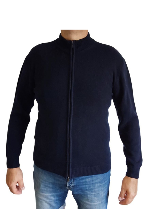 Maglia Uomo Zip Cashmere Rigenerato