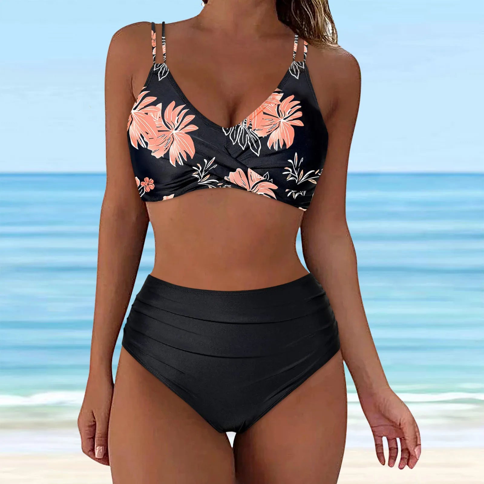 Swimsuits For Women Two Piece Swimsuit Sexy Push Up Bikini Sets High Waist Swimwear Brazillian Tankini Bathing Suits купальник