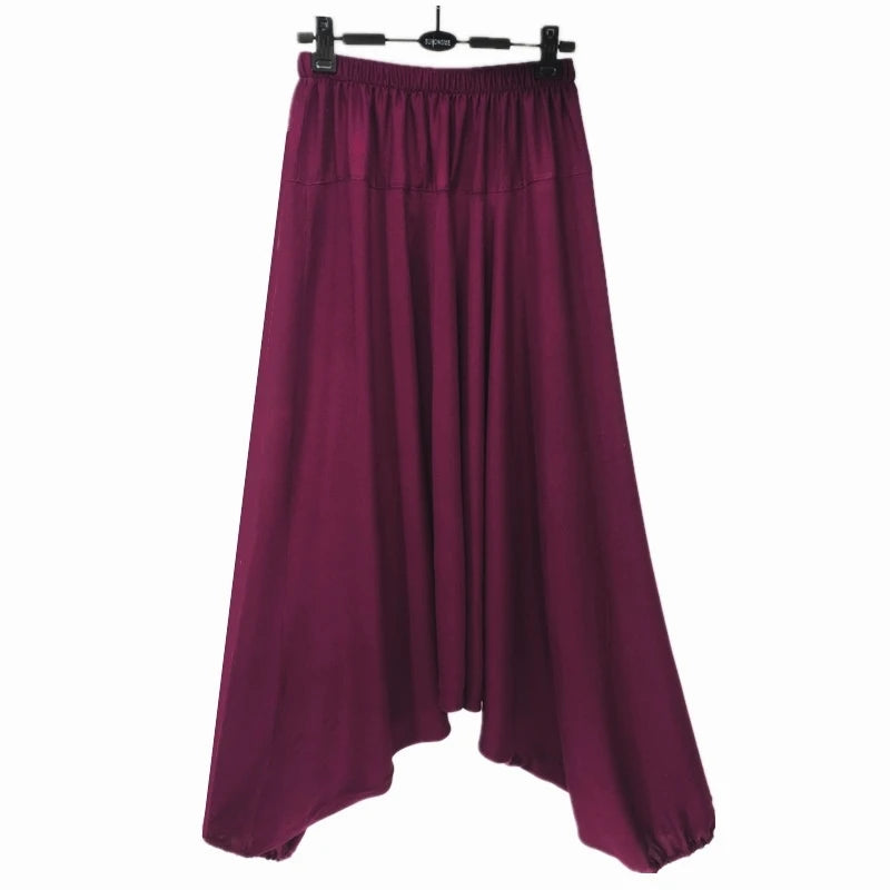 2025 Casual harem plants,loose women casual trousers,wide leg pants,pantskirt,  -  woman Big crotch pants,bloomers