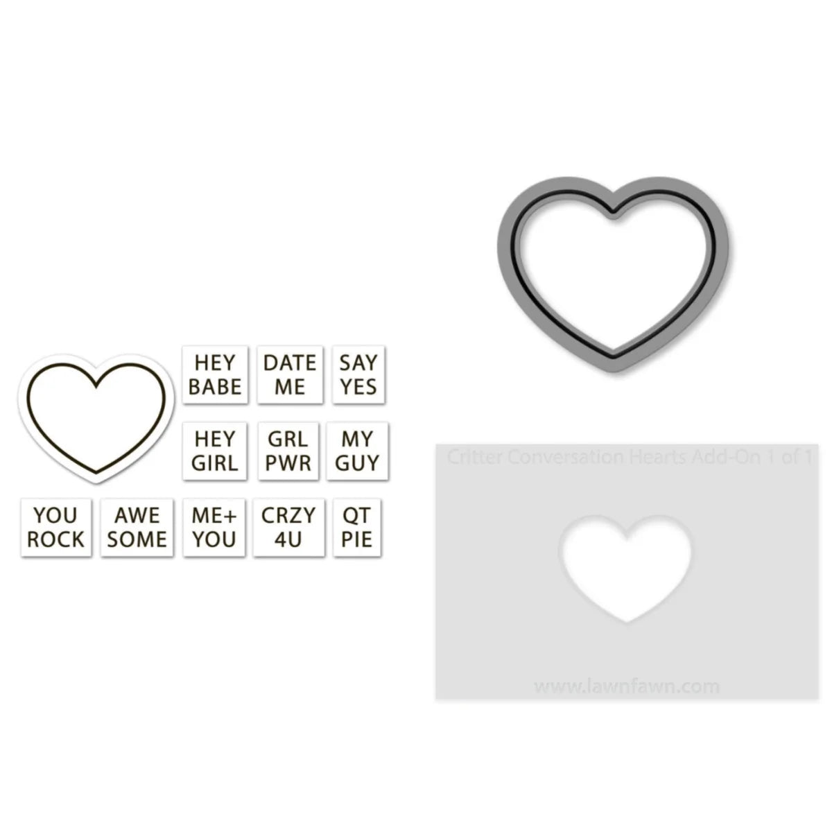 Valentine's Day 2026 New Love Blooms Candy Hearts  Paper Clips Metal Cutting Dies Clear Stamps Stencil For DIY Scrapbook Diary