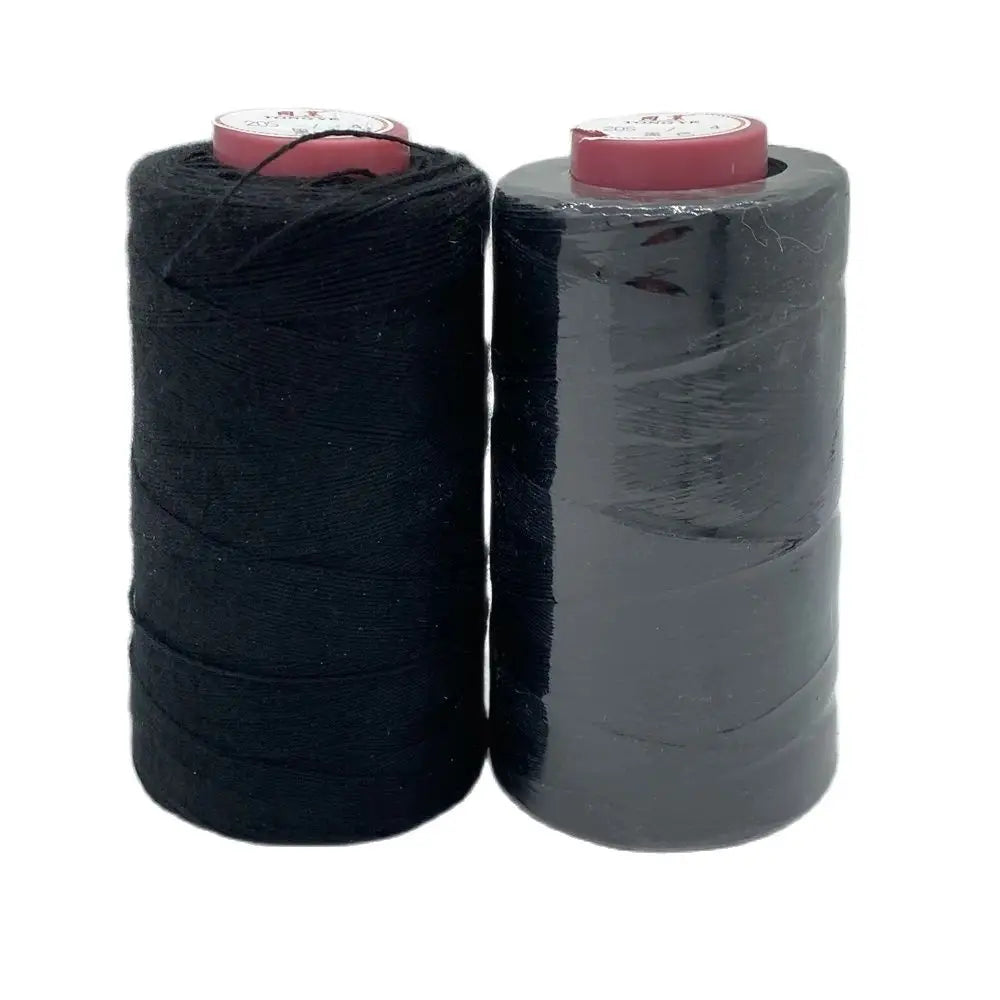 25 pcs C needle with gift 1 roll Black cotton thread weave thread hair weaving thread
