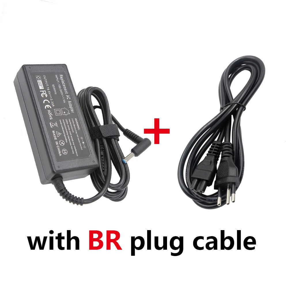 19.5V 3.33A 65W 4.5*3.0mm Laptop Charger Adapter For HP Envy 17-j010us Pavilion 15-j000 Chromebook 11 G4 G5 EE 14 G3 246 G4 248